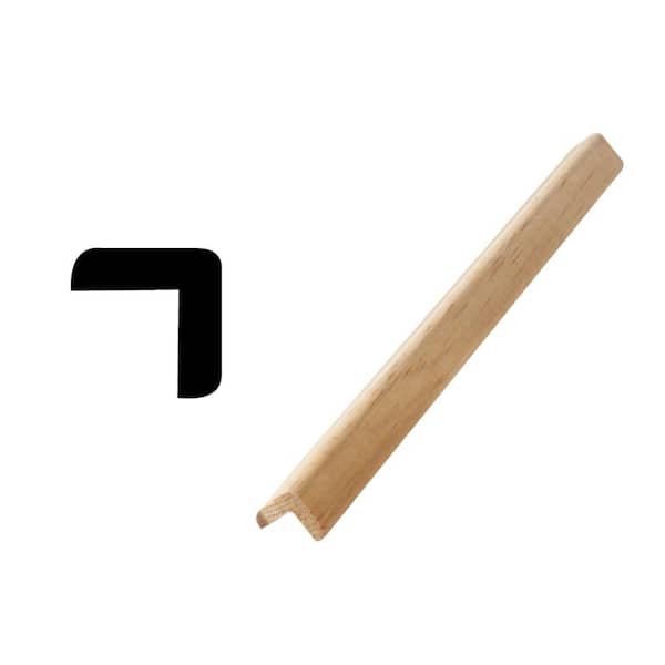 DecraMold DM L206 1 in. x 1 in. Oak Outside Corner Moulding