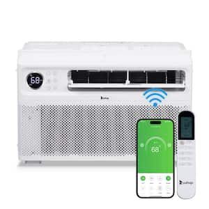 8000 BTU (DOE) 115-Volt Inverter WIFI Window Air Conditioner Cools 350 sq. ft. with Remote in White