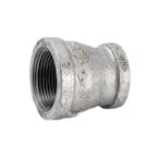 1-1/4 in. x 1 in. Galvanized Malleable Iron FPT x FPT Reducing Coupling Fitting