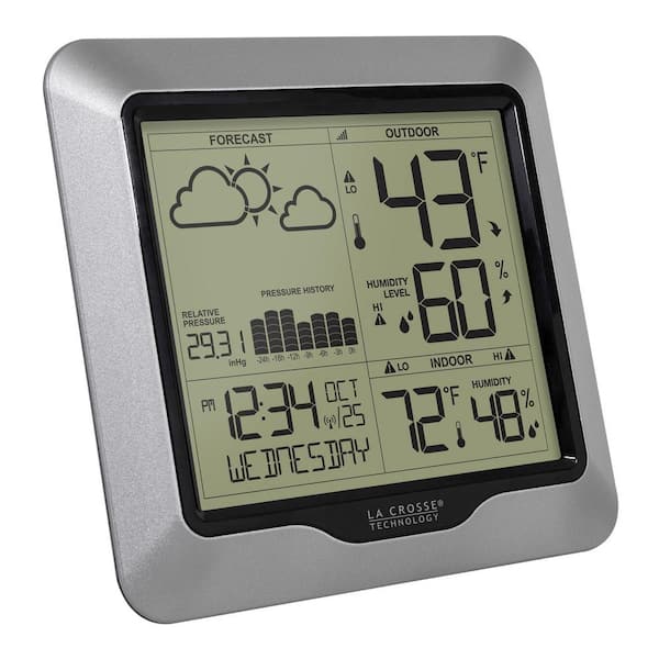 La Crosse Technology 308-1711BL Wireless Weather Station w/ Heat Index &  Dew PT