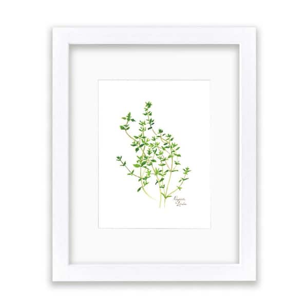 Unbranded Nature's Lace 2 "Thyme" by Alyssa Lewis White Framed with Mat Nature Art Print 24 in. x 18 in.