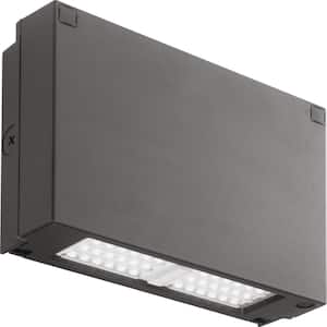 Contractor Select 150- Watt Equivalent Integrated LED Bronze Wall Pack Light, 4000K