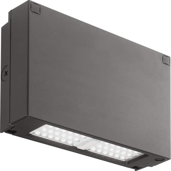 Lithonia Lighting Contractor Select 150- Watt Equivalent Integrated LED Bronze Wall Pack Light, 4000K