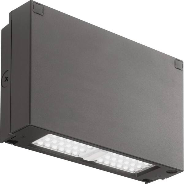 Lithonia Lighting Contractor Select 150-Watt Equivalent Integrated LED Bronze Wall Pack Light, 5000K