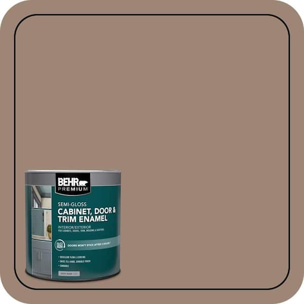 1 qt. #PPU5-16 Earthnut Semi-Gloss Enamel Interior/Exterior Cabinet, Door & Trim Paint
