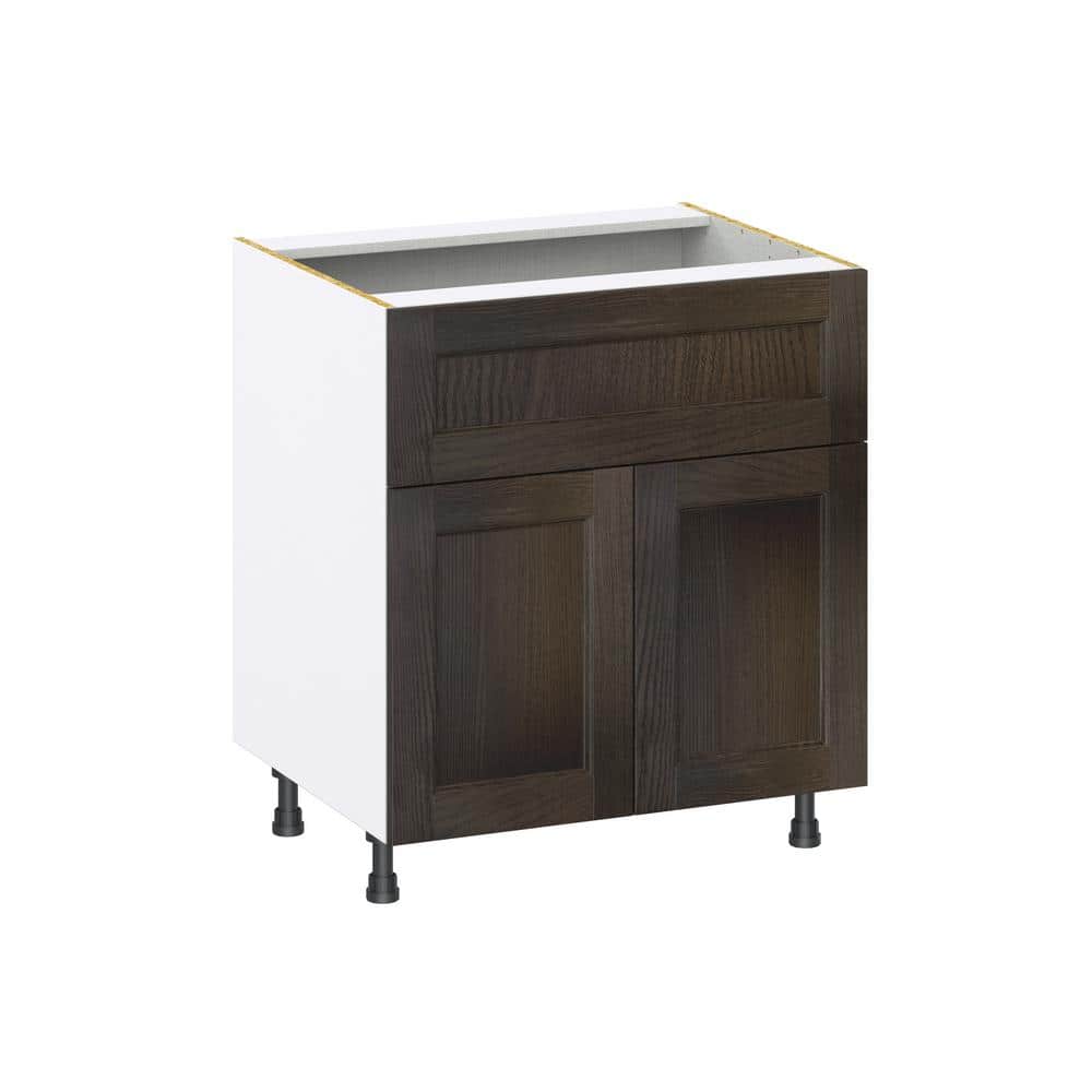 Georgetown 30 in. W x 24 in. D x 34.5 in. H Assembled Base Kitchen Cabinet in Chestnut with 10 in. Drawer price history on PriceWatchPro