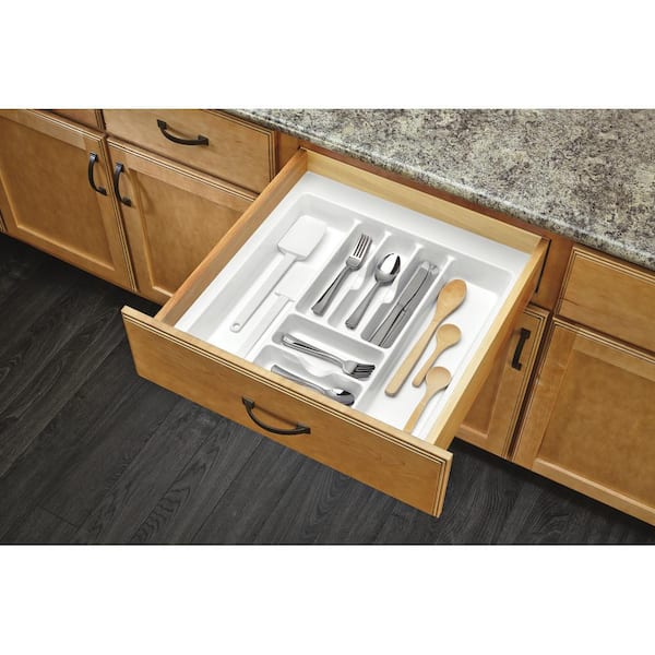 Drawer Organizers - Wood Knife Block Kitchen Drawer Insert - 19 Slots - by  Rev-A-Shelf
