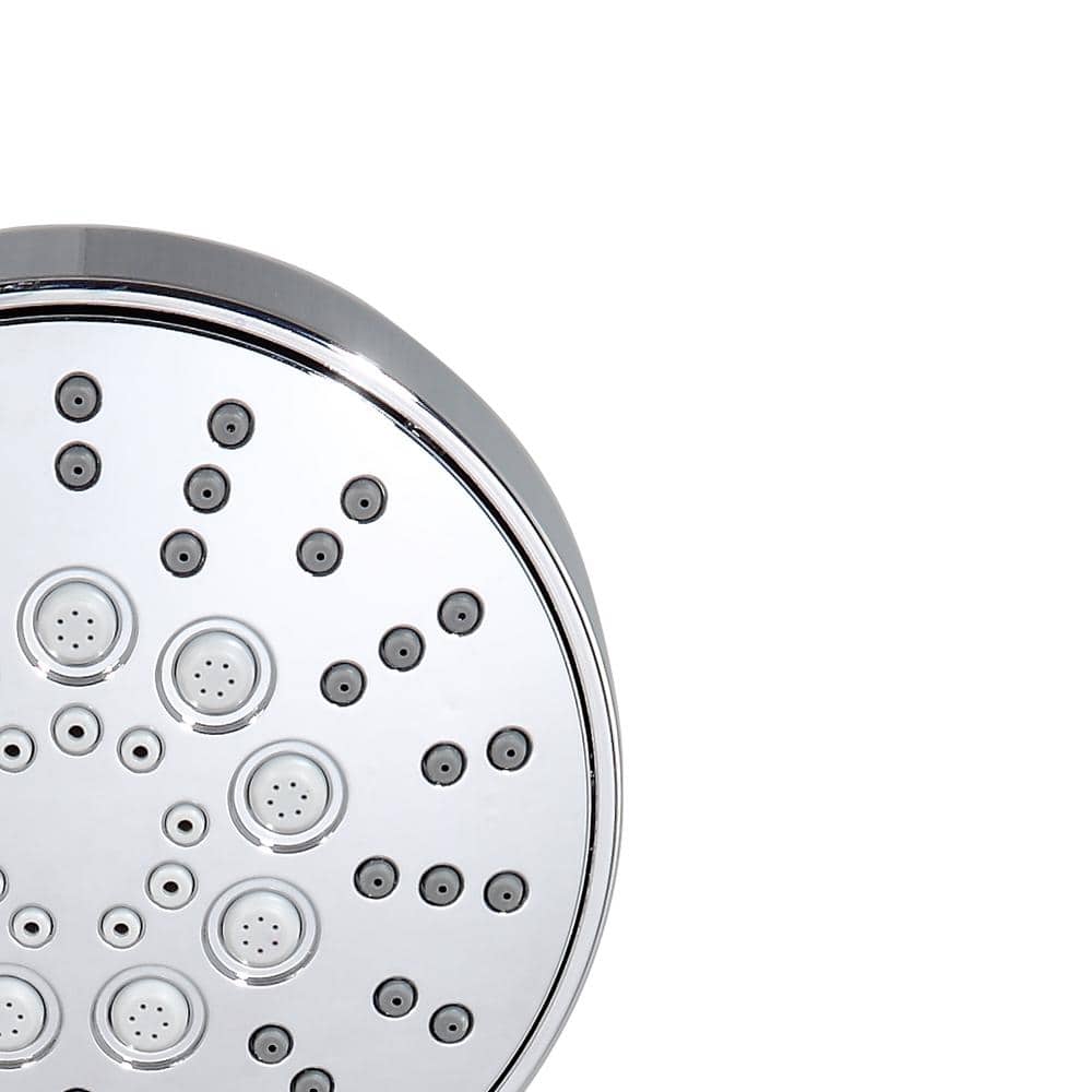 Chrome 6-Spray Handheld Showerhead with Pause Feature