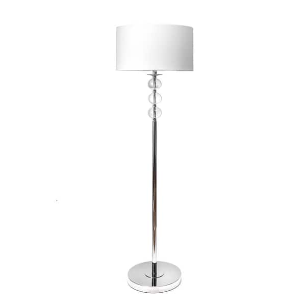 Nuloom Branson 62 In Silver Floor Lamp, Black And Silver Floor Lamp