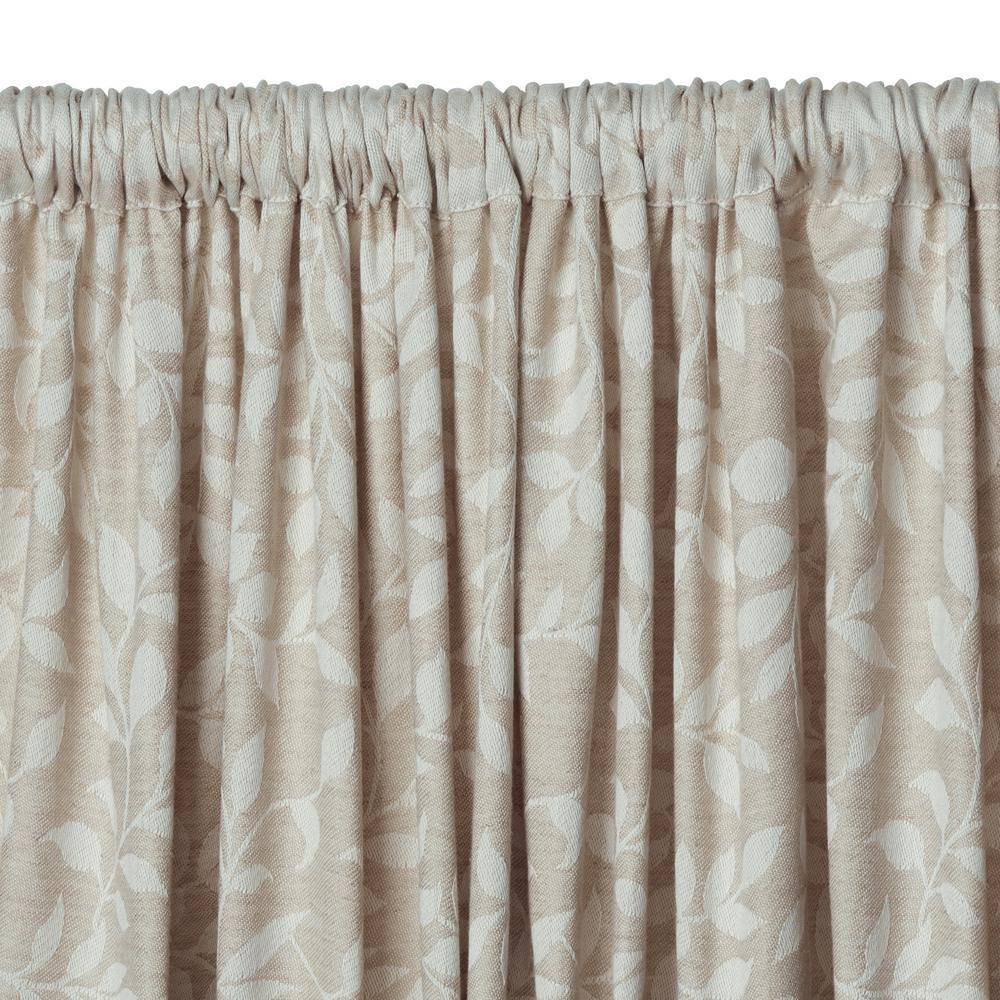 Serene Linen Beige Rod Pocket Window Tiers Set