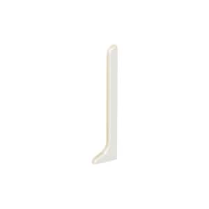 Designbase-SL Matte White Aluminum 2-3/8 in. x 1/2 in. Metal Left End Cap