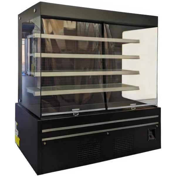 72 in. 40.9 cu. ft. Commercial Refrigerator Vertical Open Air Display EC1160 Black