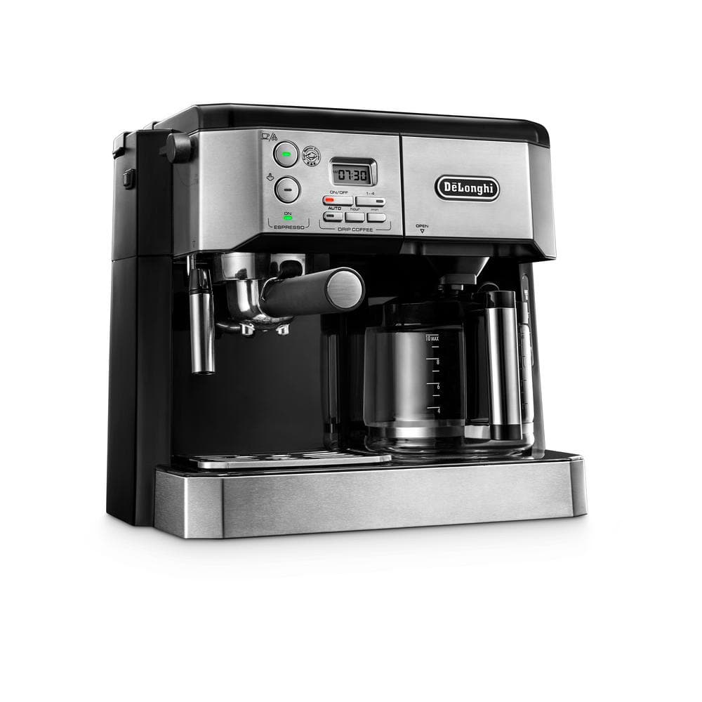 DeLonghi BCO330T Combination Drip Coffee, Cappucino and Espresso Machine  with Programmable Timer - Stainless Steel - Bed Bath & Beyond - 9751740