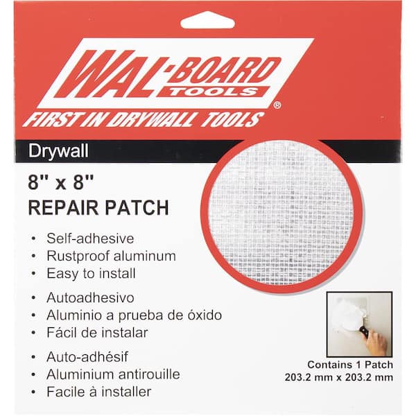 Ace 4 in. L X 4 in. W Reinforced Aluminum White Self Adhesive Wall Repair  Patch - Ace Hardware