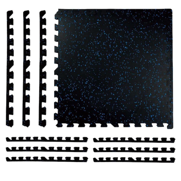 Jeedeson 24 in. x 24 in. x 0.55 in. Thick EVA Foam Rubber Gym/Weight Room Flooring Tiles (6-Pack) (24 sq. ft.)