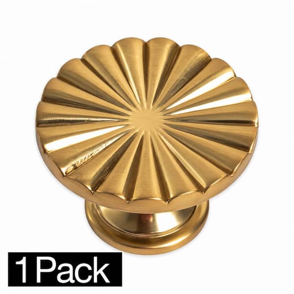 Marlow 1-7/16 in. (37mm) Brushed Gold Cabinet Round Knob