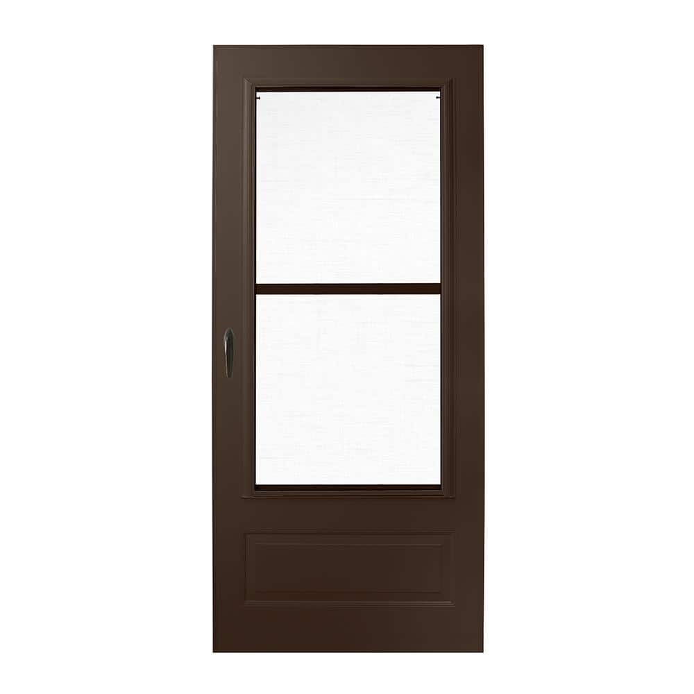 300 Series 34 in. x 80 in. Bronze Universal 3/4 Light Mid-View Aluminum Sto