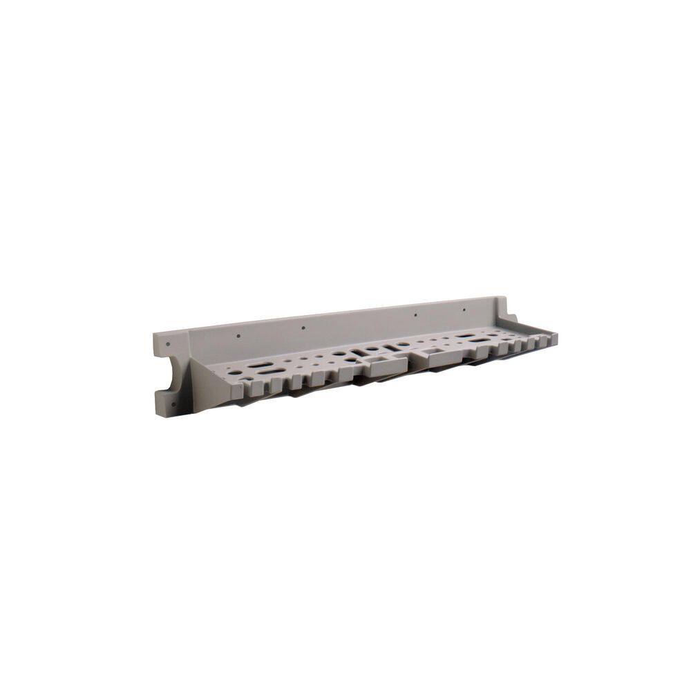 Suncast 25 in. Wall Mount Utility Hook Plastic Hand Tool Organizer with ...