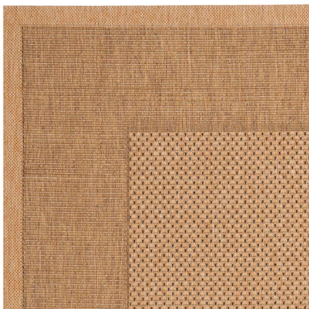 Courtyard CY7987 Power Loomed Indoor/Outdoor Area Rug - Natural/Gold - 6'7"x9'6" - Safavieh.