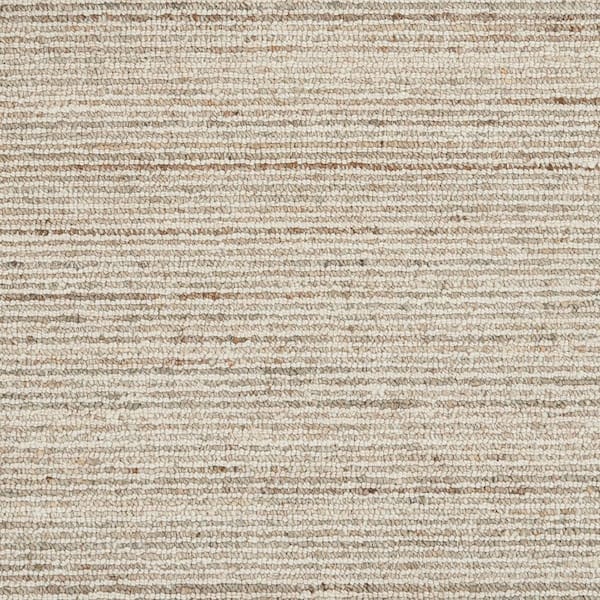 6 in. x 6 in. Texture Carpet Sample - Lively - Color Oatmeal