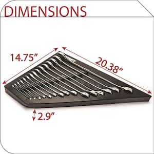EVA Tray for 15-Piece Combination SAE Wrench Set