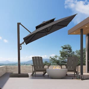 8 ft. square aluminum cantilever offset outdoor patio umbrella assembly Outsunny 8Ft Umbrella, Since 2013 Hampton Bay 8 ft. Square