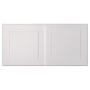36 in. W x 12 in. D x 18 in. H in Shaker Dove Plywood Ready to Assemble Wall Cabinet 2-Doors Kitchen Cabinet