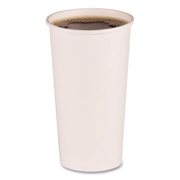 20 Oz Disposable Foam Cups (25 Pack), White Foam Cup Insulates Hot & Cold  Beverages, Made