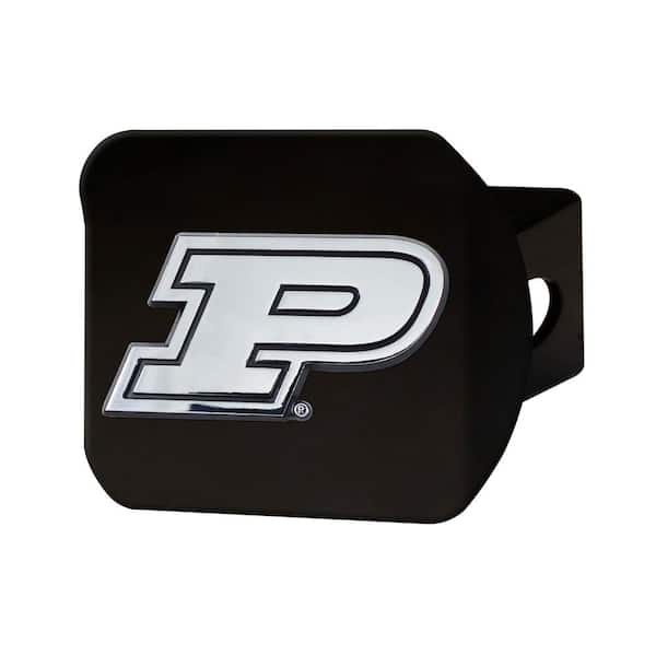 FANMATS NCAA Purdue University Class III Black Hitch Cover with Chrome Emblem