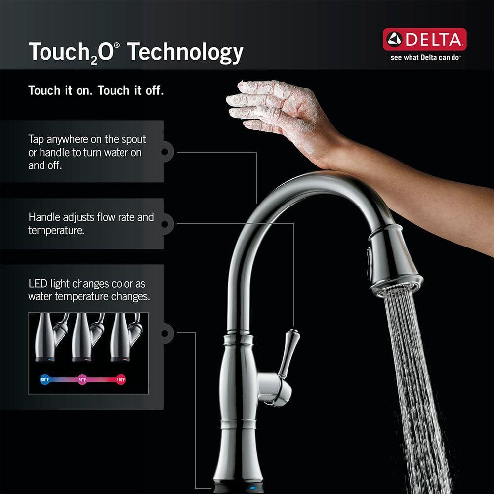 Spotshield Stainless Steel Touchless Bar Faucet with Pull-out Spray
