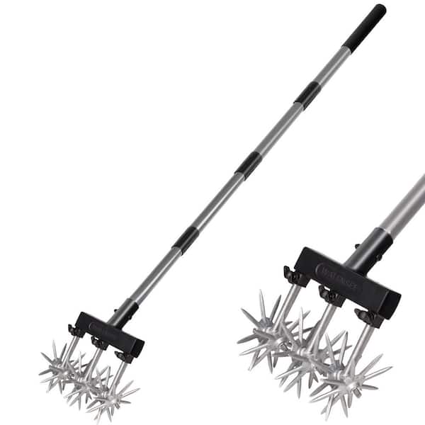 68 in. 3-Tine Steel Handle Hand Cultivator