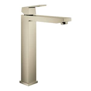 Eurocube Single Handle Vessel Sink Faucet XL-Size 1.2 GPM in Brushed Nickel