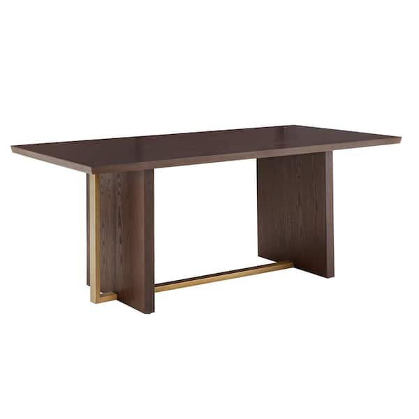 HomeSullivan 78-in. Rectangle Brown Espresso Wood Top Dining Table
