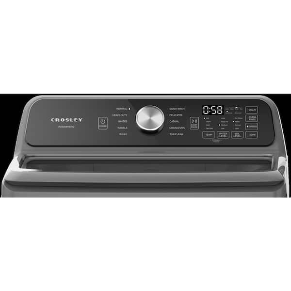 Crosley 4.1 cu. ft. Top-Load Washer with Dual Action Agitator, 8 Wash Cycles and Deep Fill Option in Harbor Mist CWM41155EX