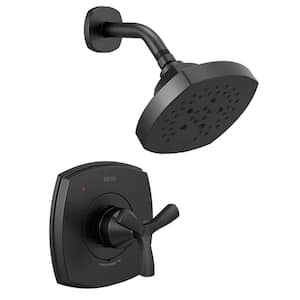 Stryke 1-Handle Wall Mount 5-Spray Shower Faucet Trim Kit in Matte Black (Valve not Included)