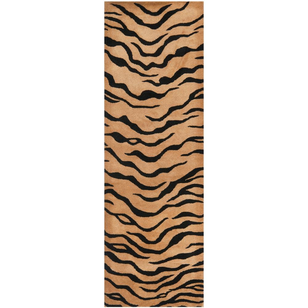 Soho Gold/Black 3 ft. x 8 ft. Animal Print Runner Rug price history on PriceWatchPro