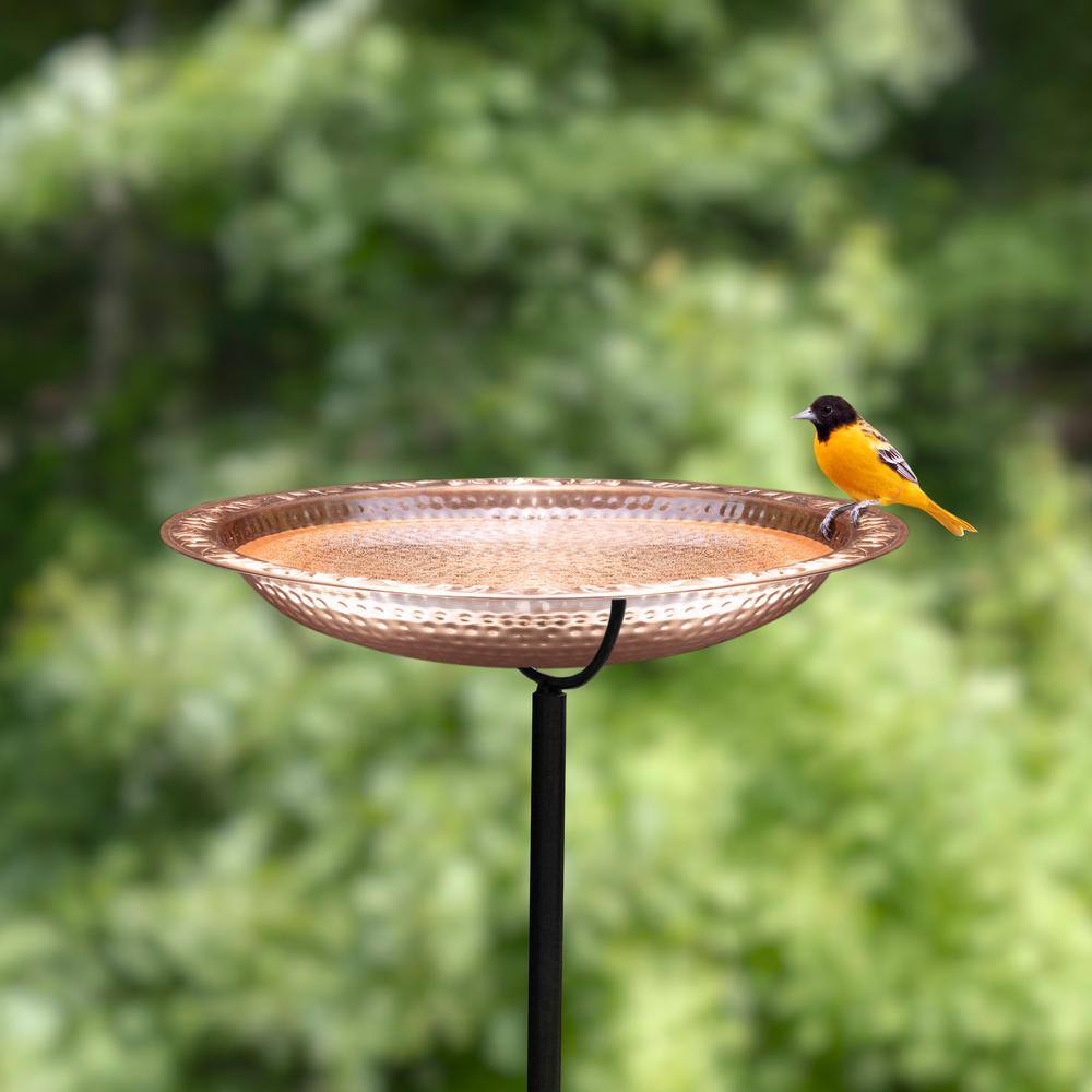 Pure Copper 18" Bird Bath with Garden Pole