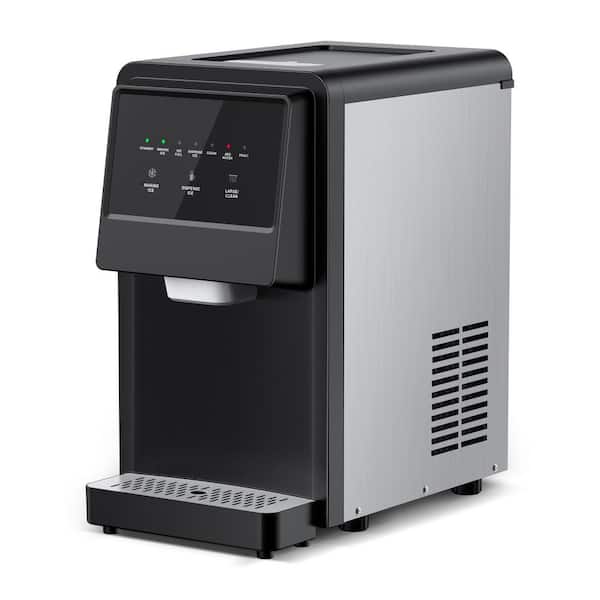 12. 2 in. Ice Maker 70 lbs. /24-Hour Self-Cleaning Freestanding Nugget Ice Maker with 6 lbs. Ice Storage Stainless Steel