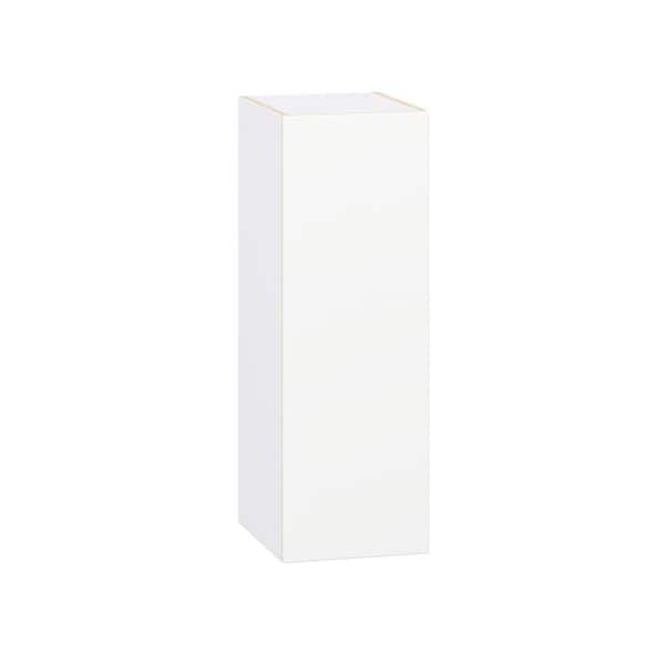 Timberline 12 in. W x 14 in. D x 35 in. H Assembled Slab Wall Kitchen Cabinet in Bright White