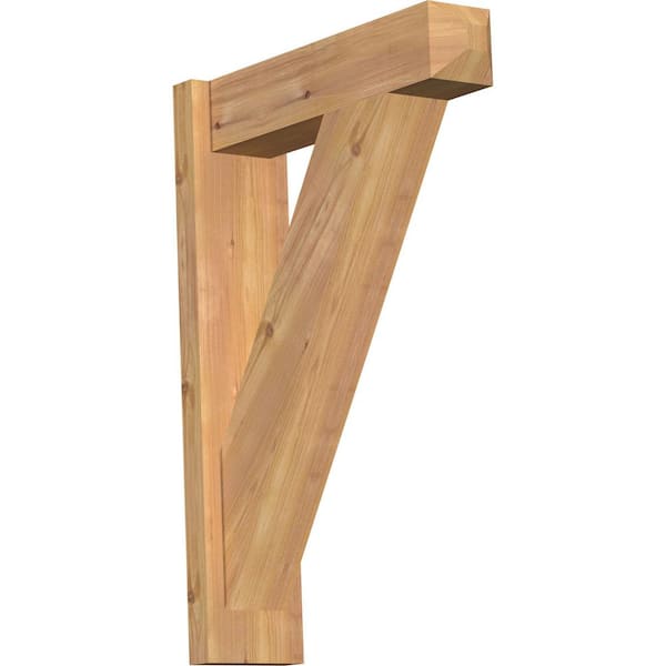 Ekena Millwork 6 in. x 28 in. x 20 in. Western Red Cedar Traditional Craftsman Smooth Outlooker