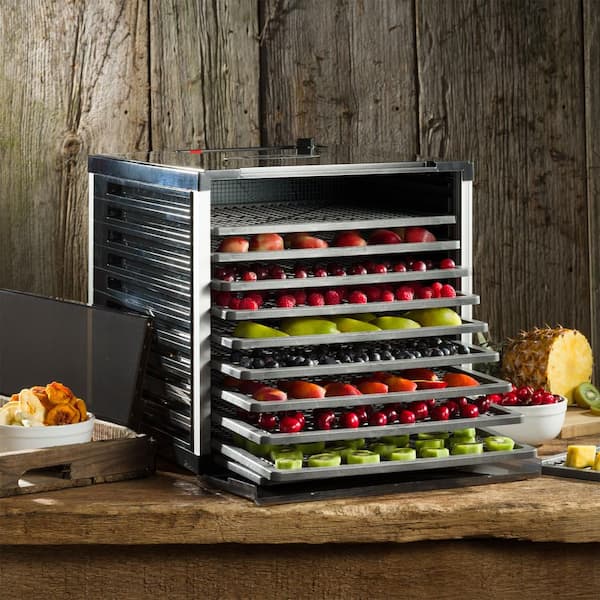LEM - Mighty Bite 10-Tray Black Food Dehydrator with Temperature Control