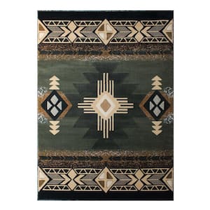 Sage 5 ft. x 7 ft. Rectangle Native American Area Rug