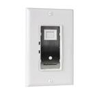 In-Wall On/Off Light Switch Receiver Remote Controllable for Home Automation - White