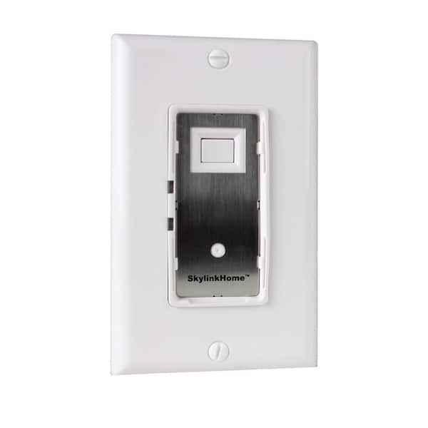 SkyLink In-Wall On/Off Light Switch Receiver Remote Controllable for Home Automation - White