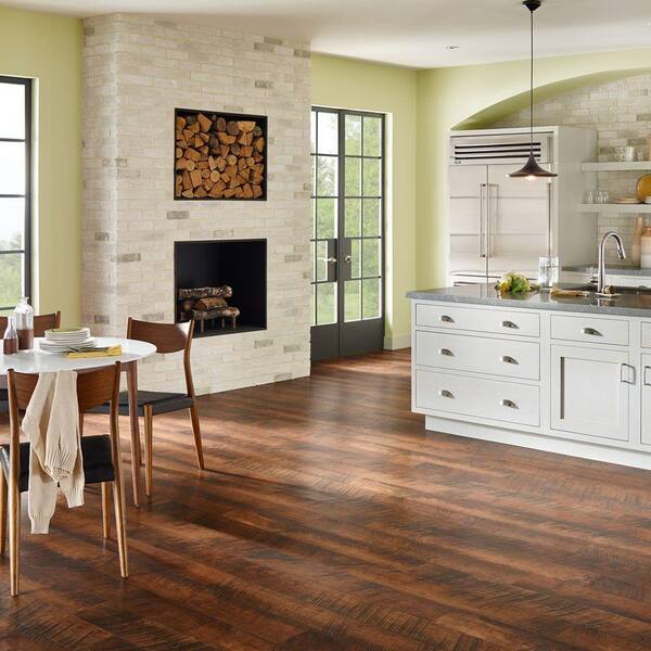 Pergo Outlast Waterproof Antique Cherry 10 Mm T X 6 14 In W 47 24 L Laminate Flooring 967 2 Sq Ft Pallet Lf000850p The Home Depot Pergo Outlast Waterproof Antique