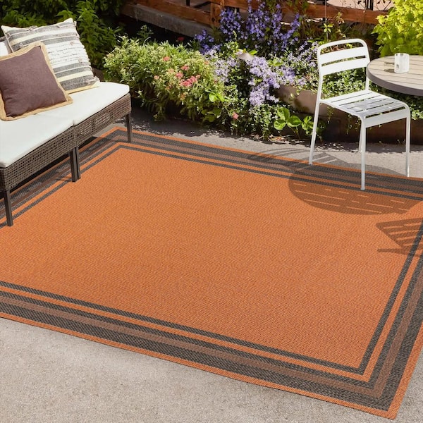 Corrigan Studio® Outdoorlines Outdoor Area Rugs For Patio 5X8 Ft