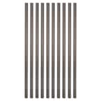 Fortress Railing Products 26 in. x 3/4 in. Antique Bronze Steel Square ...