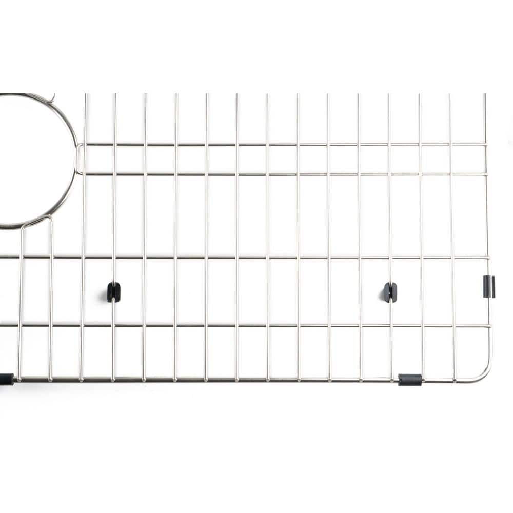 Brushed Stainless Steel Kitchen Sink Grid with Plastic Feet