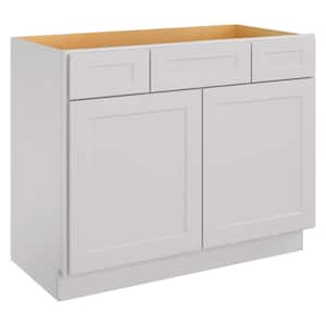 42-in W X 21-in D X 34.5-in H in Shaker Dove Plywood Ready to Assemble Floor Vanity Sink Base Kitchen Cabinet