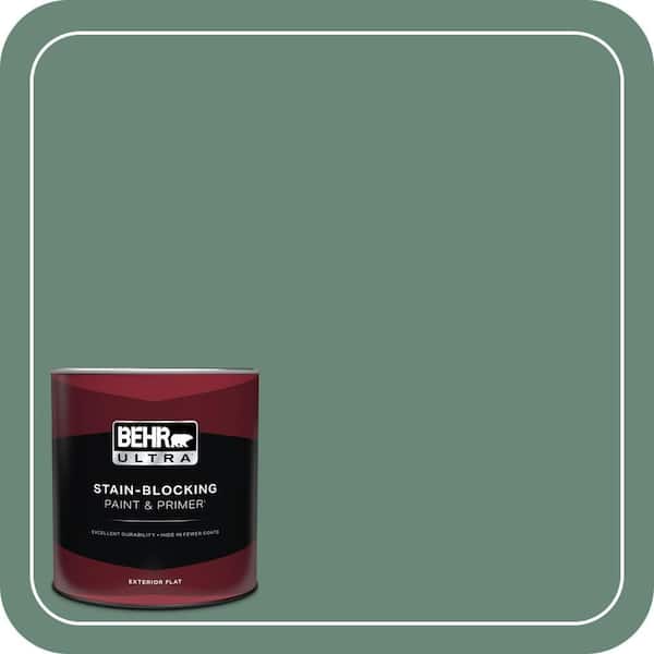BEHR ULTRA 1 qt. #S420-5 Sycamore Grove Flat Exterior Paint & Primer